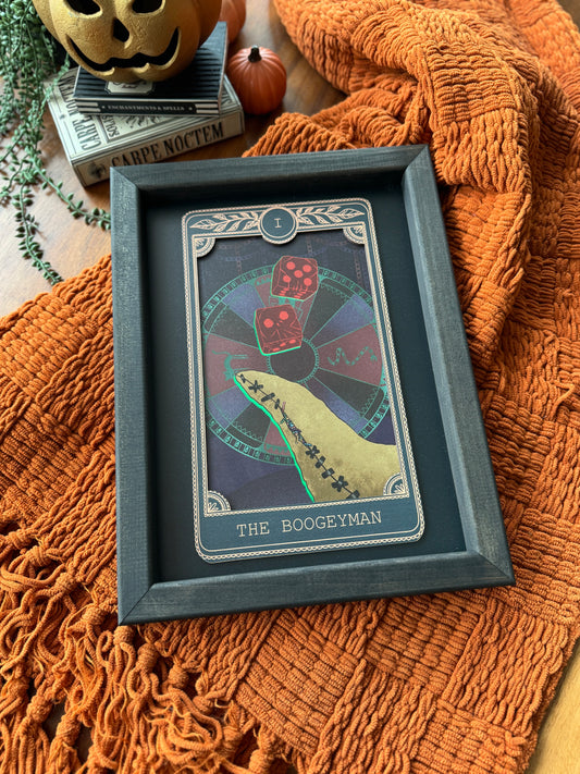The Boogeyman - Tarot Card Framed Sign