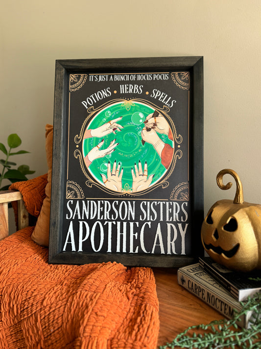 Sisters Apothecary Sign