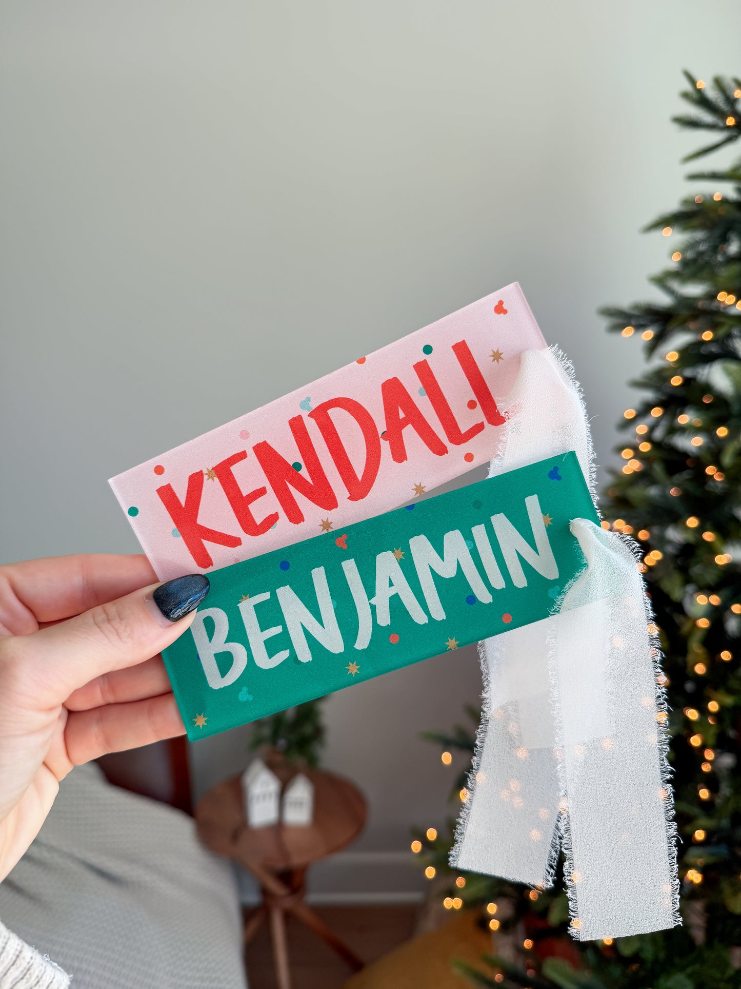 Confetti Stocking Tags