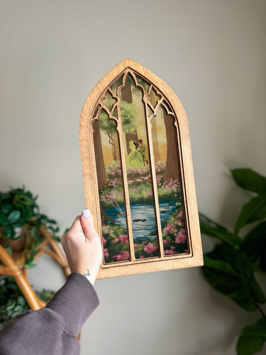 Bayou Love Story - Cathedral Window Sign
