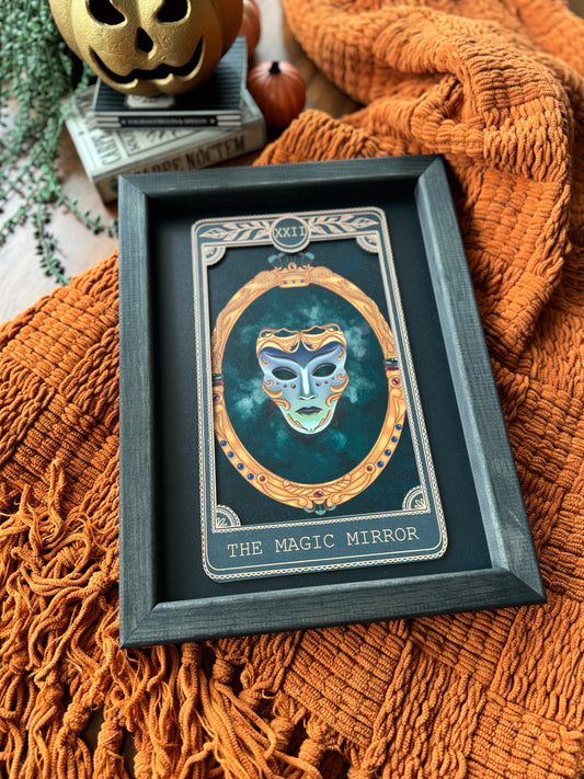 The Magic Mirror - Tarot Card Framed Sign