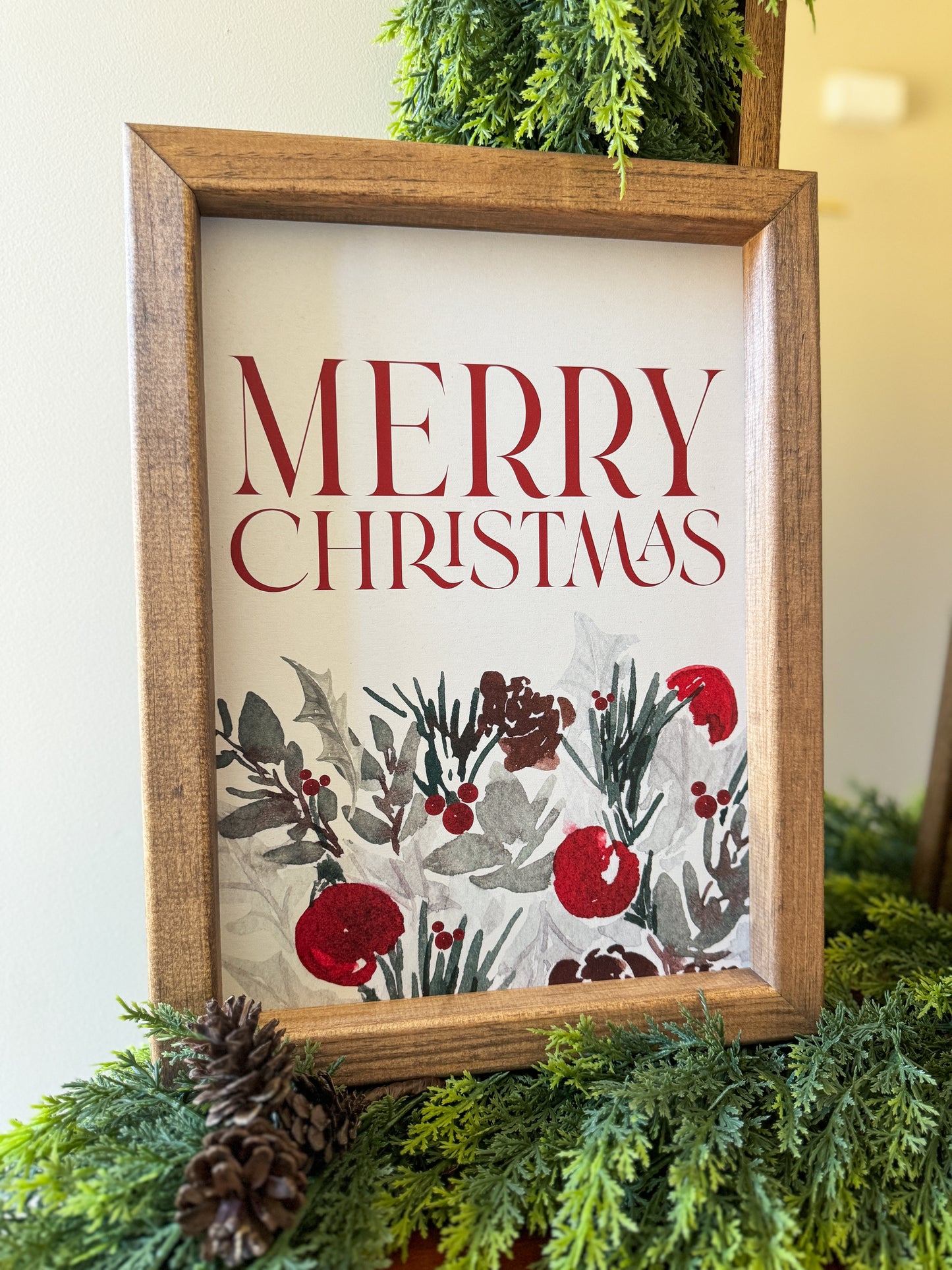 Merry Christmas Framed Sign