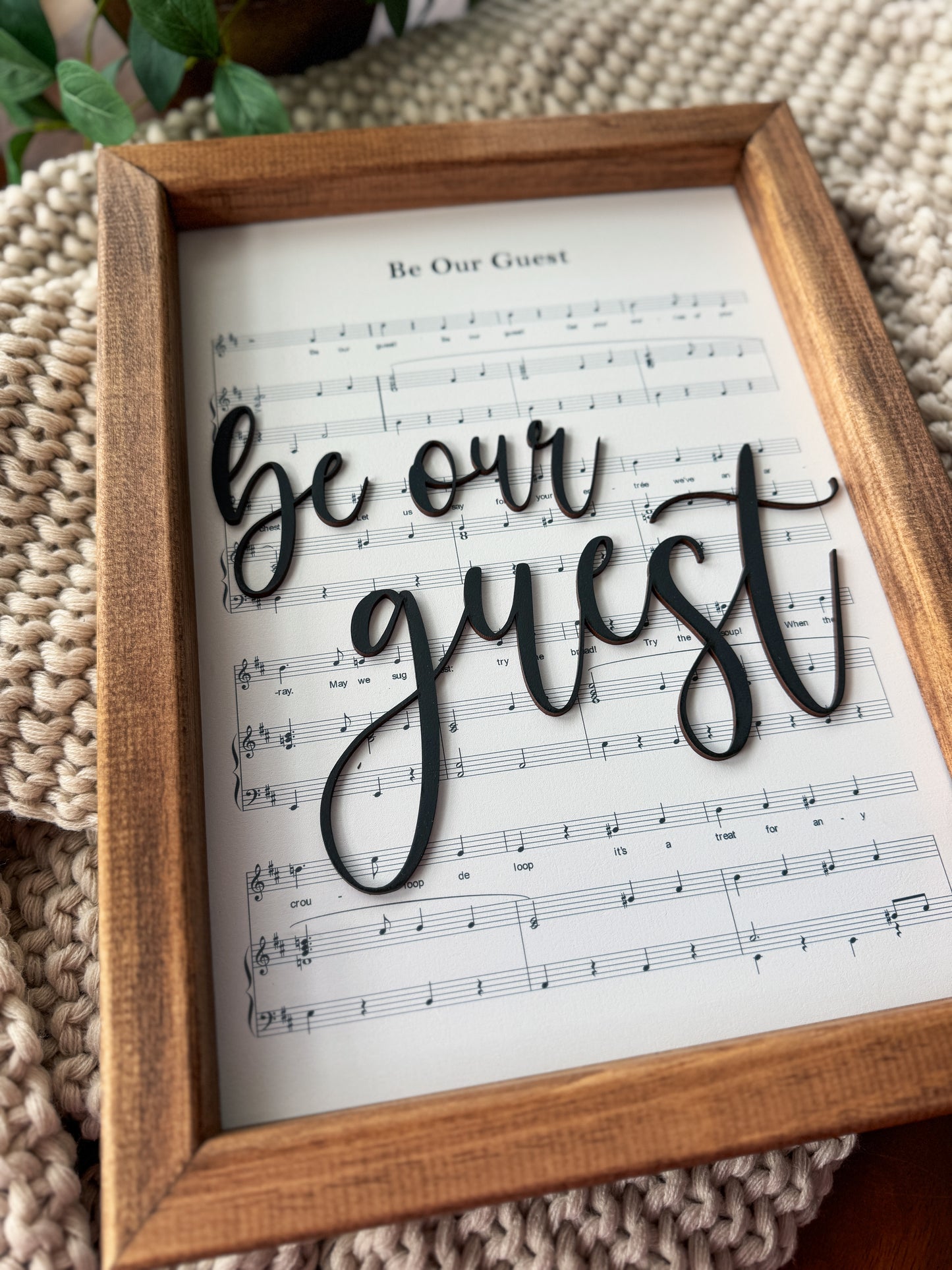 Be Our Guest - Magical Playlist Sign