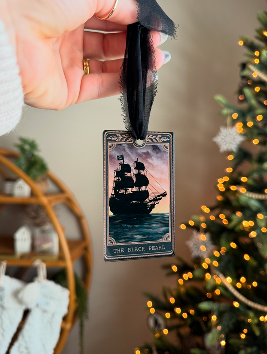 Black Pearl - Tarot Card Ornament
