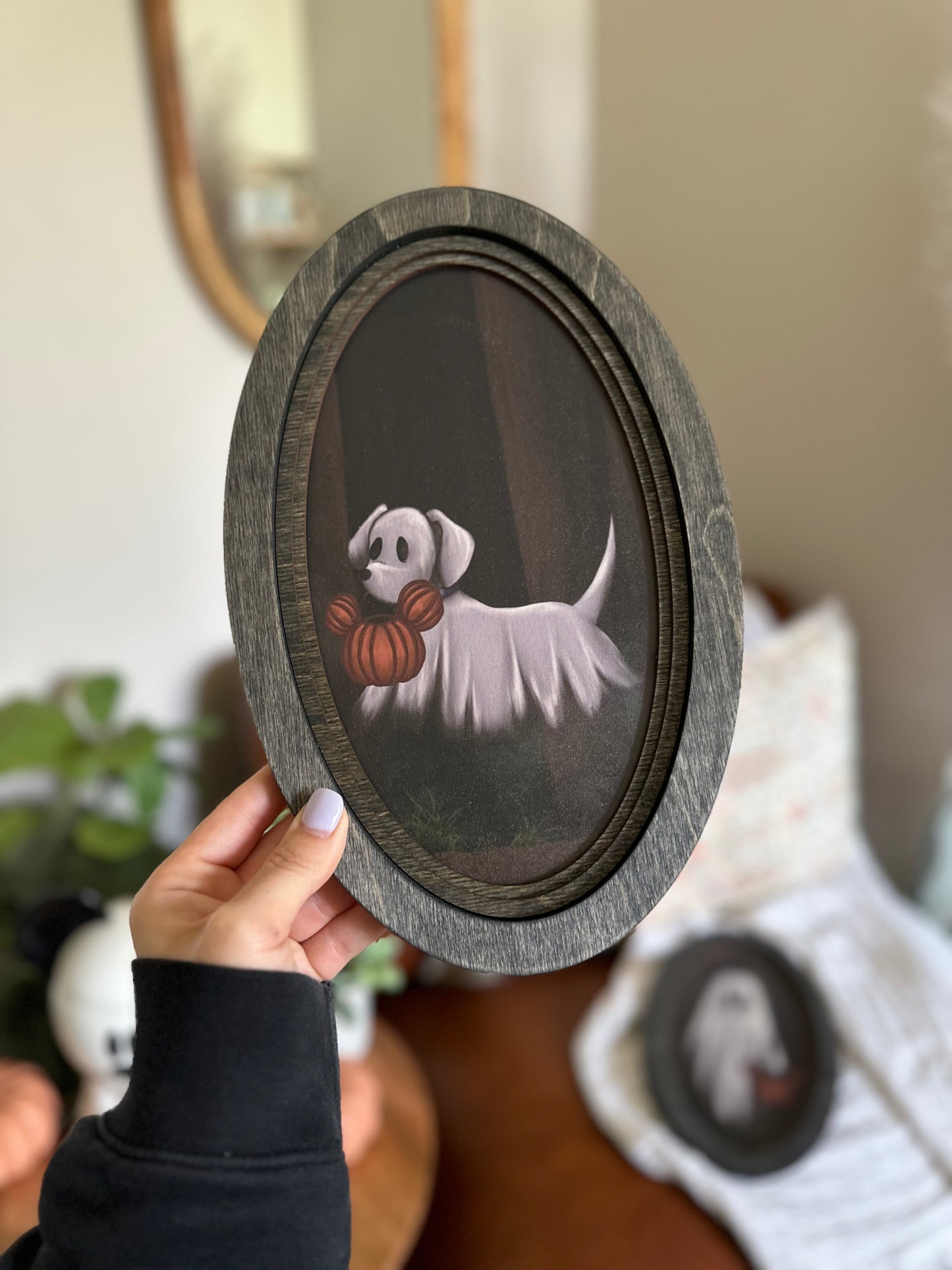 Vintage Ghost Pup Sign
