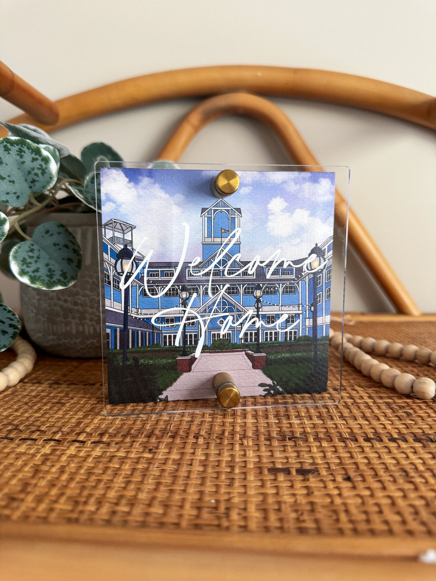 Beach Club Block Sign