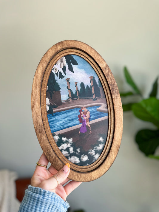 Damsel & Lover Boy - Vintage Storybook Sign