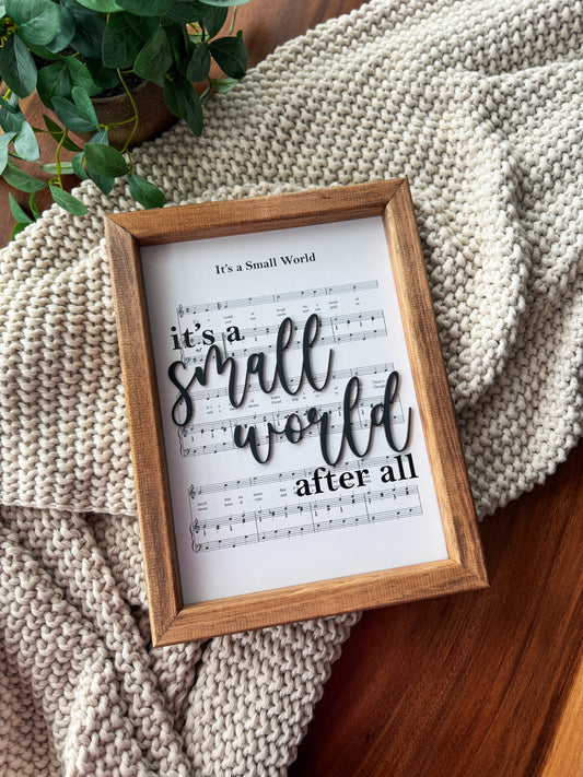 Small World - Magical Playlist Sign