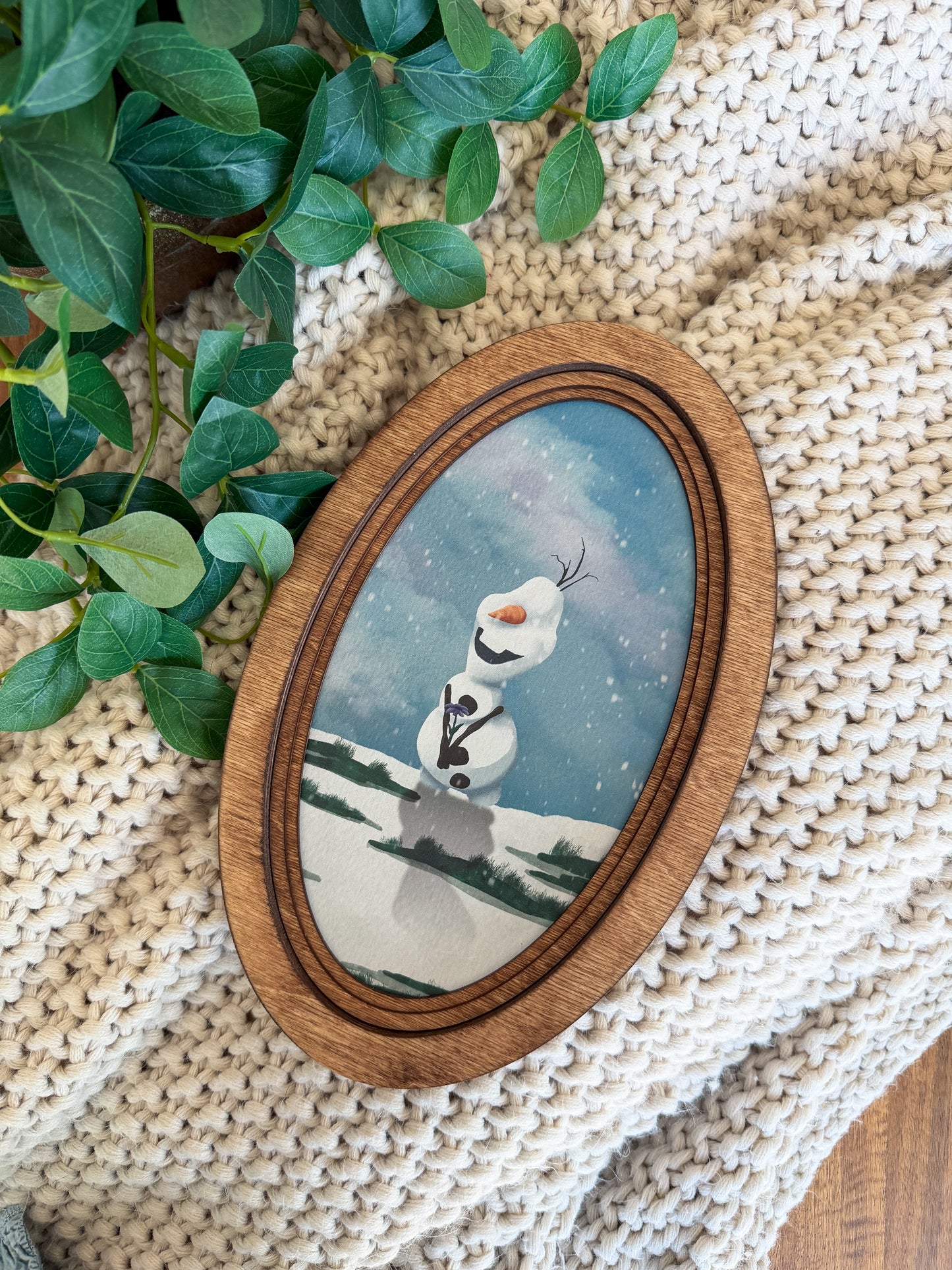 Snowman - Vintage Storybook Sign