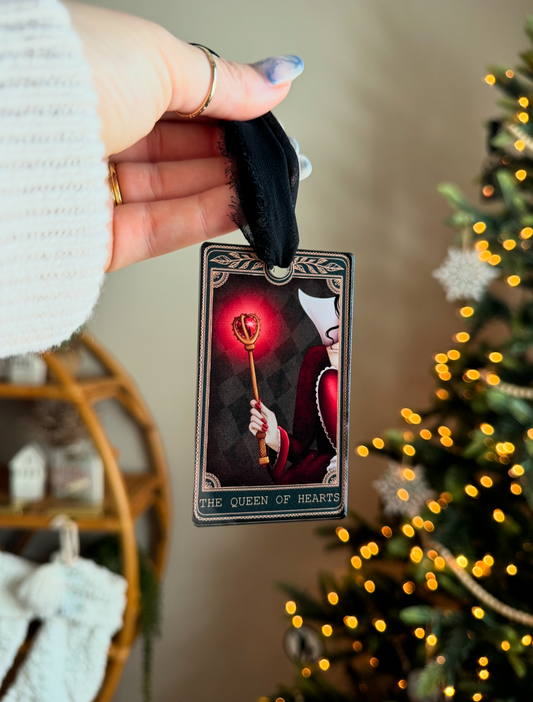 The Queen of Hearts - Tarot Card Ornament