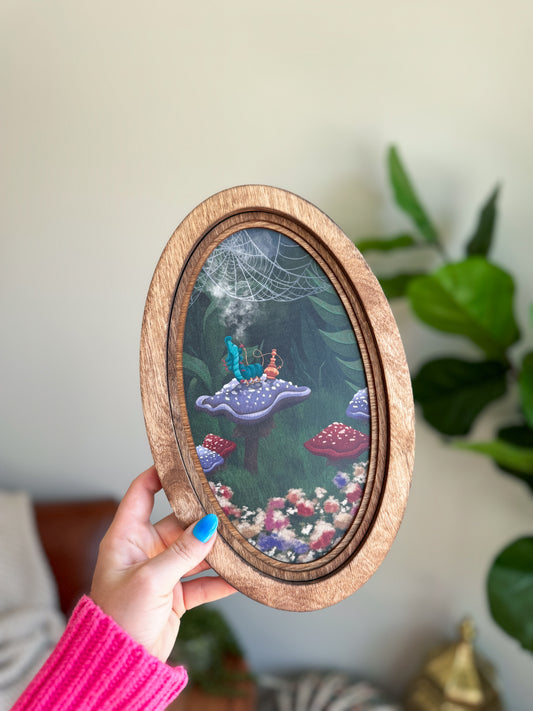 Advice From A Caterpillar - Vintage Storybook Sign