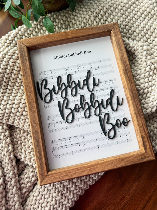 Bibbidi - Magical Playlist Sign