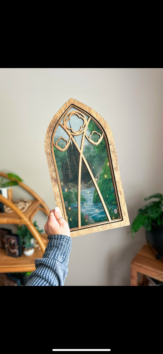 Dark Castle - Cathedral Window Sign