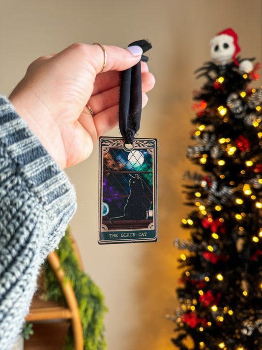 Black Cat - Tarot Card Ornament