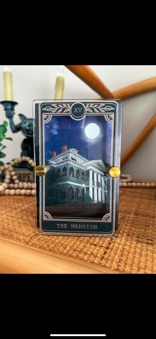 Mansion - Tarot Card Mini Sign