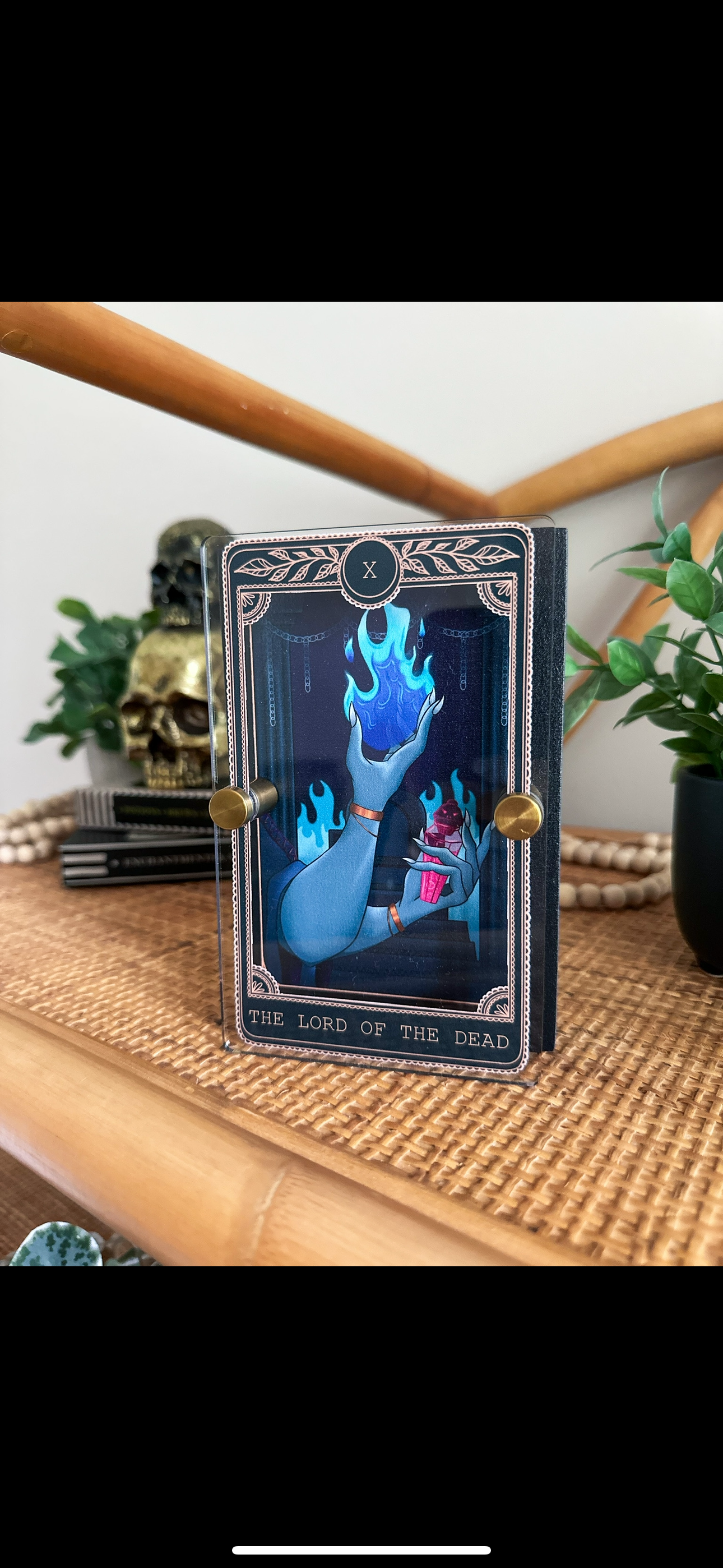 Lord of the Dead - Tarot Card Mini Sign