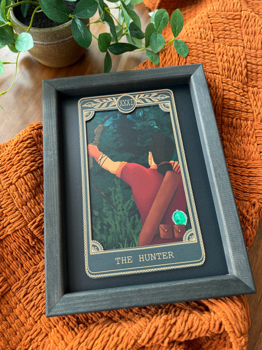The Hunter - Tarot Card Framed Sign