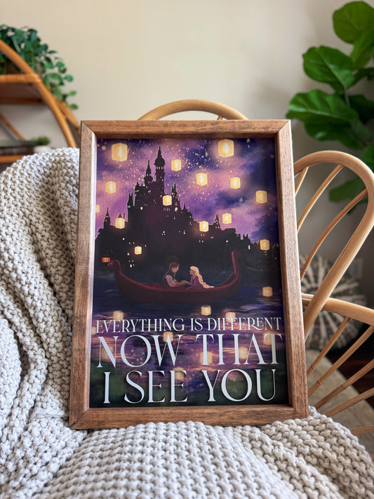 Now That I See You Framed Sign