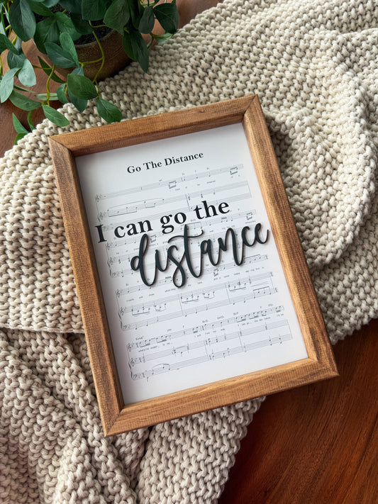 Go The Distance - Magical Playlist Sign