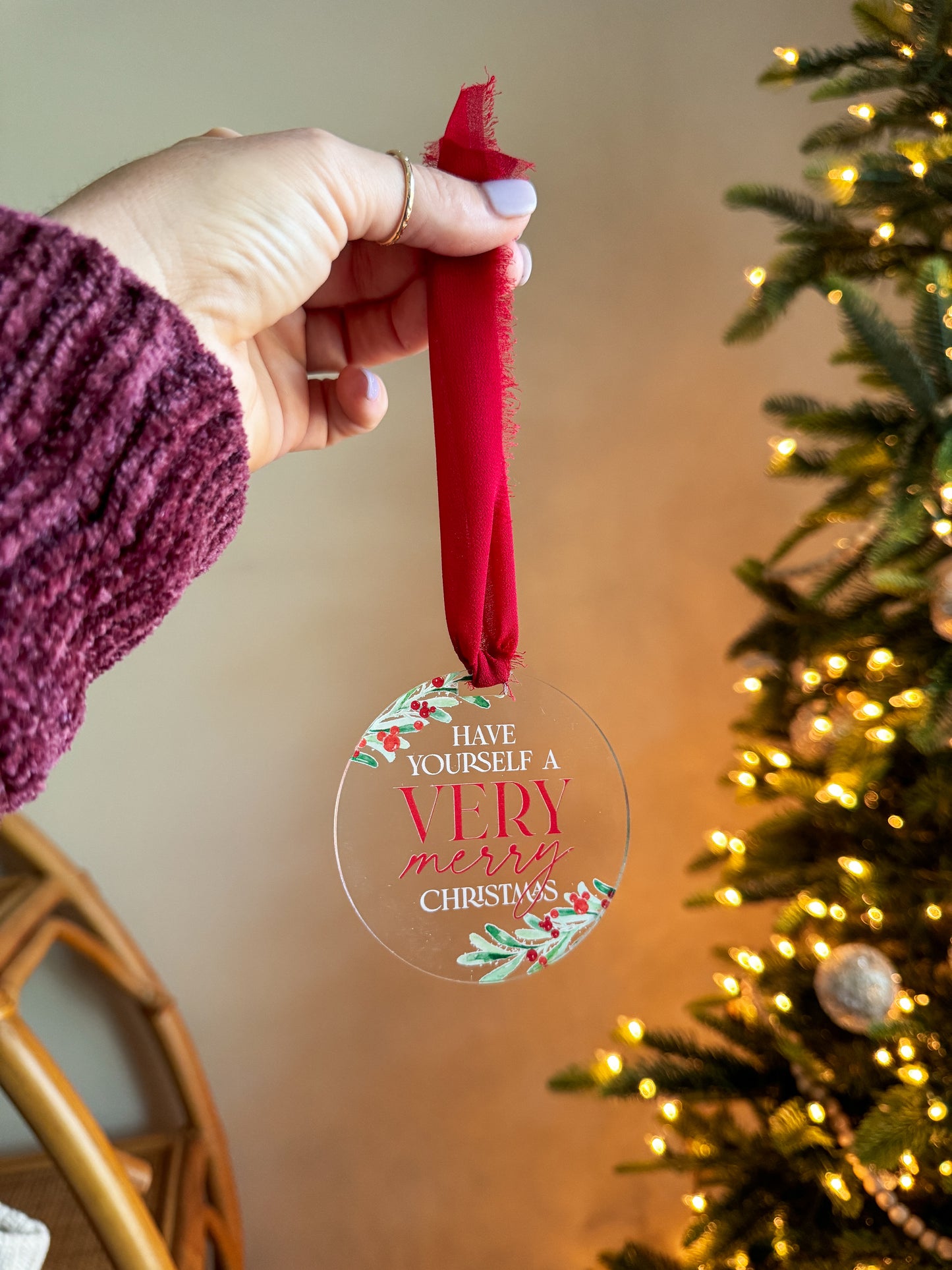 Very Merry Christmas Ornament