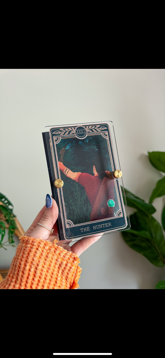 The Hunter - Tarot Card Mini Sign