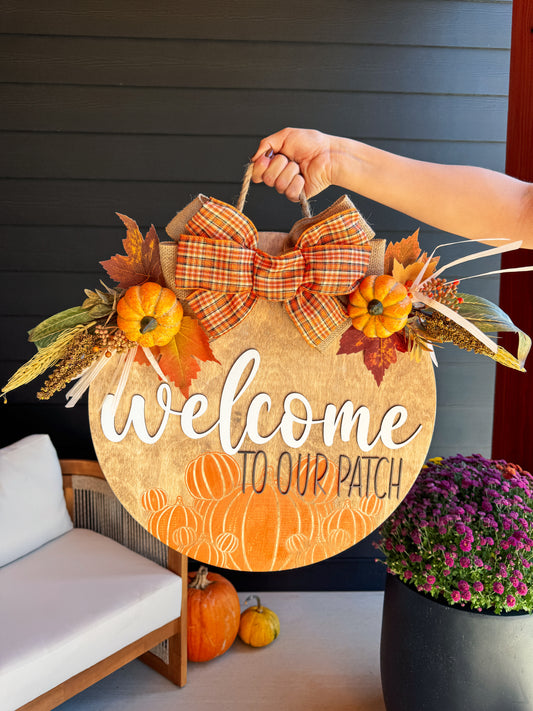 Welcome to our Patch Fall Door Hanger
