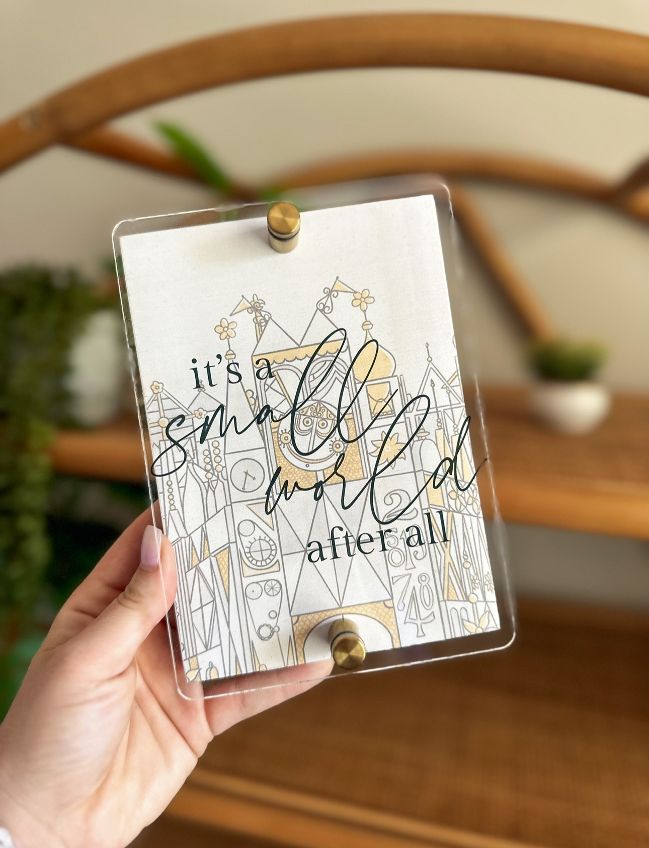 Small World Block Sign