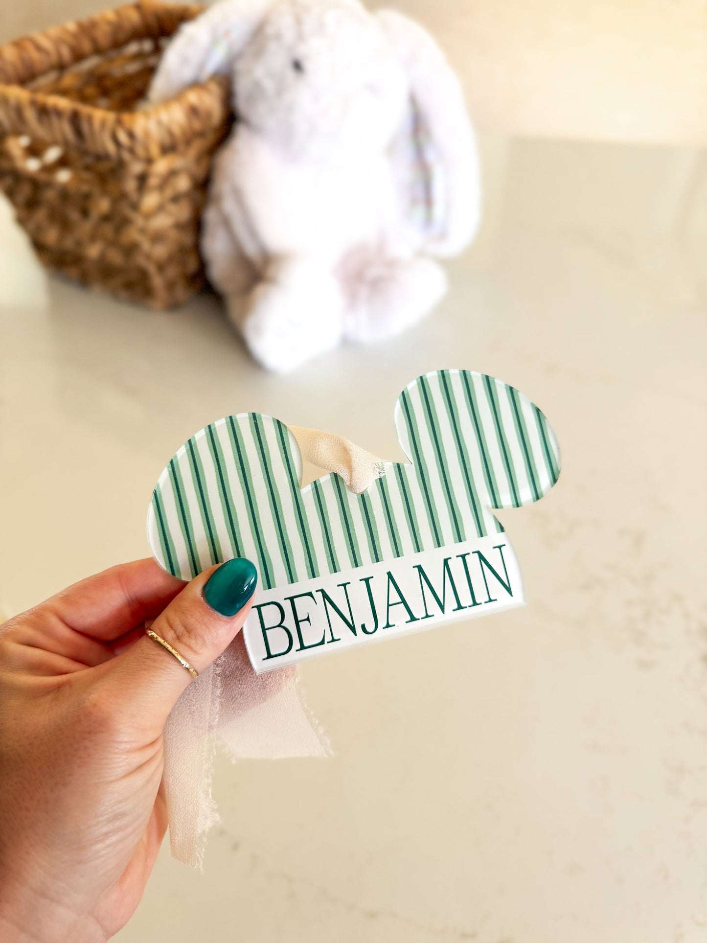Custom Ear Hat Easter Tag