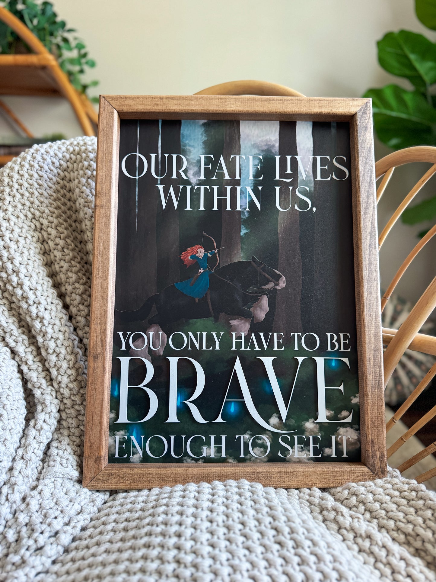 Wind & Sky Framed Sign