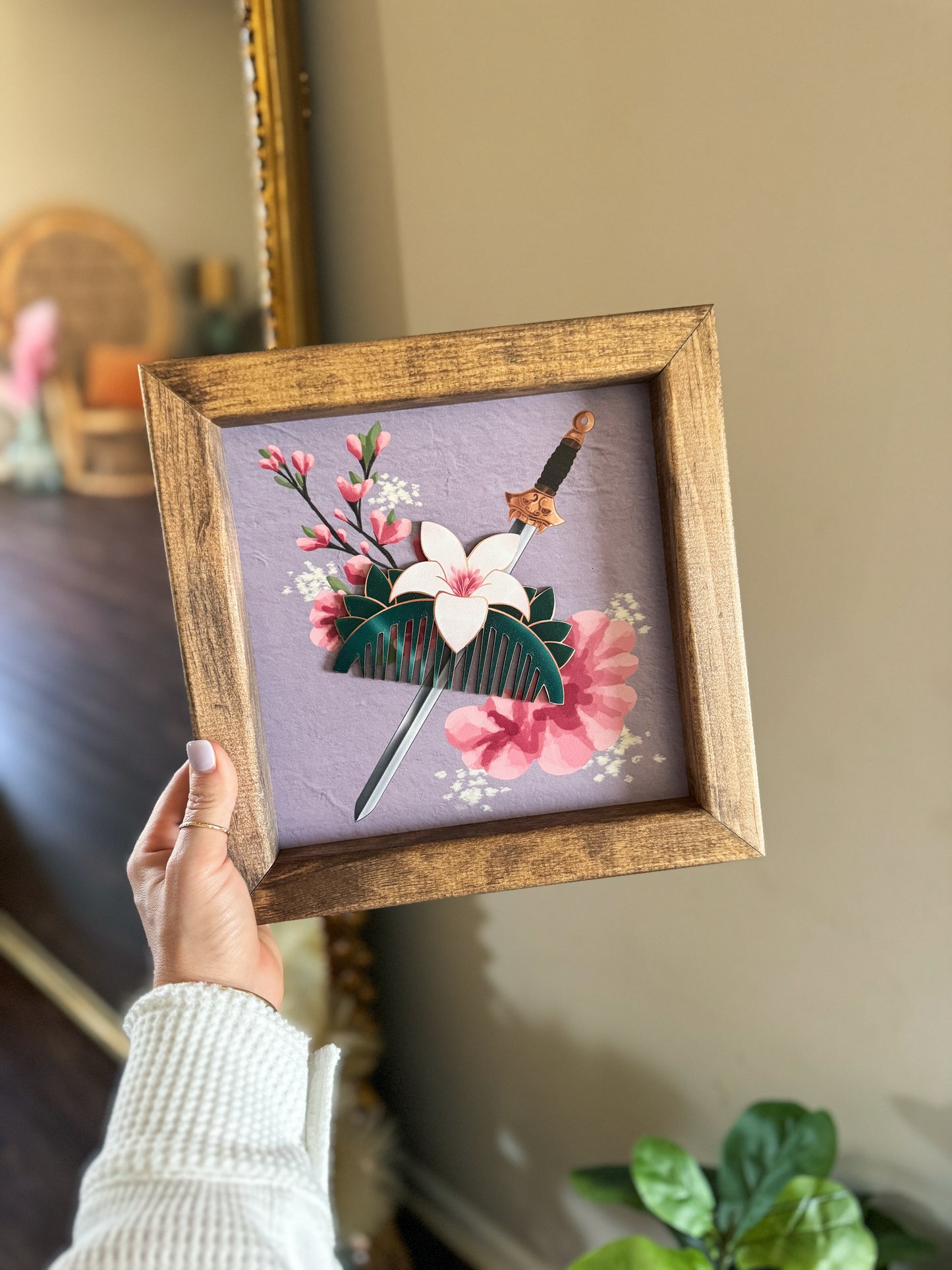 Warrior Princess Comb Sign