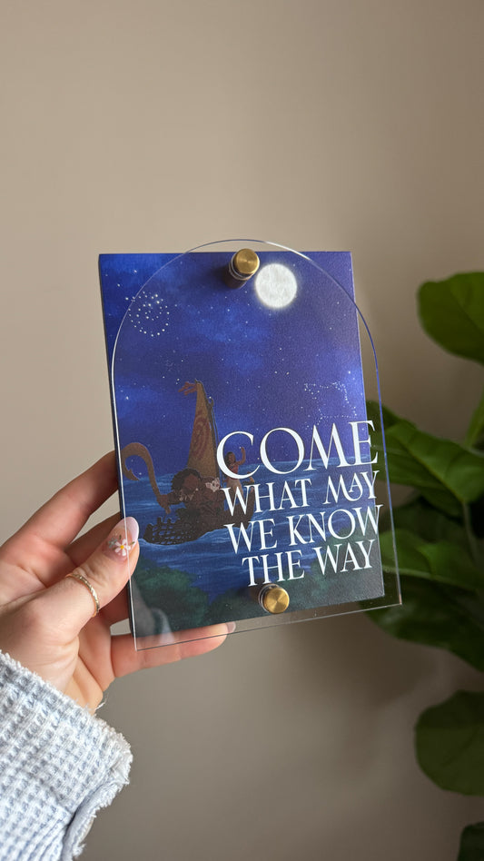 We Know The Way Mini Block Sign