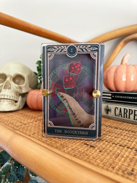 The Boogeyman - Tarot Card Mini Sign