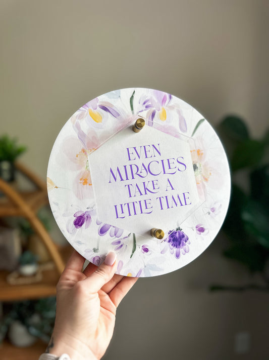 Miracles Mini Sign