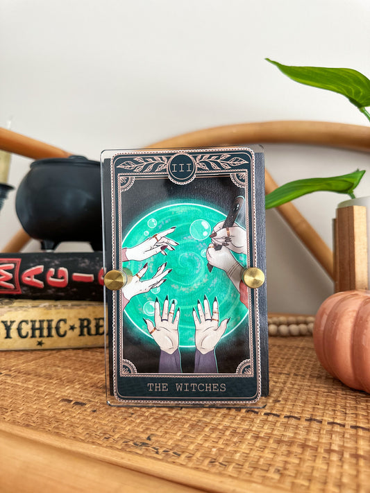 The Witches - Tarot Card Mini Sign