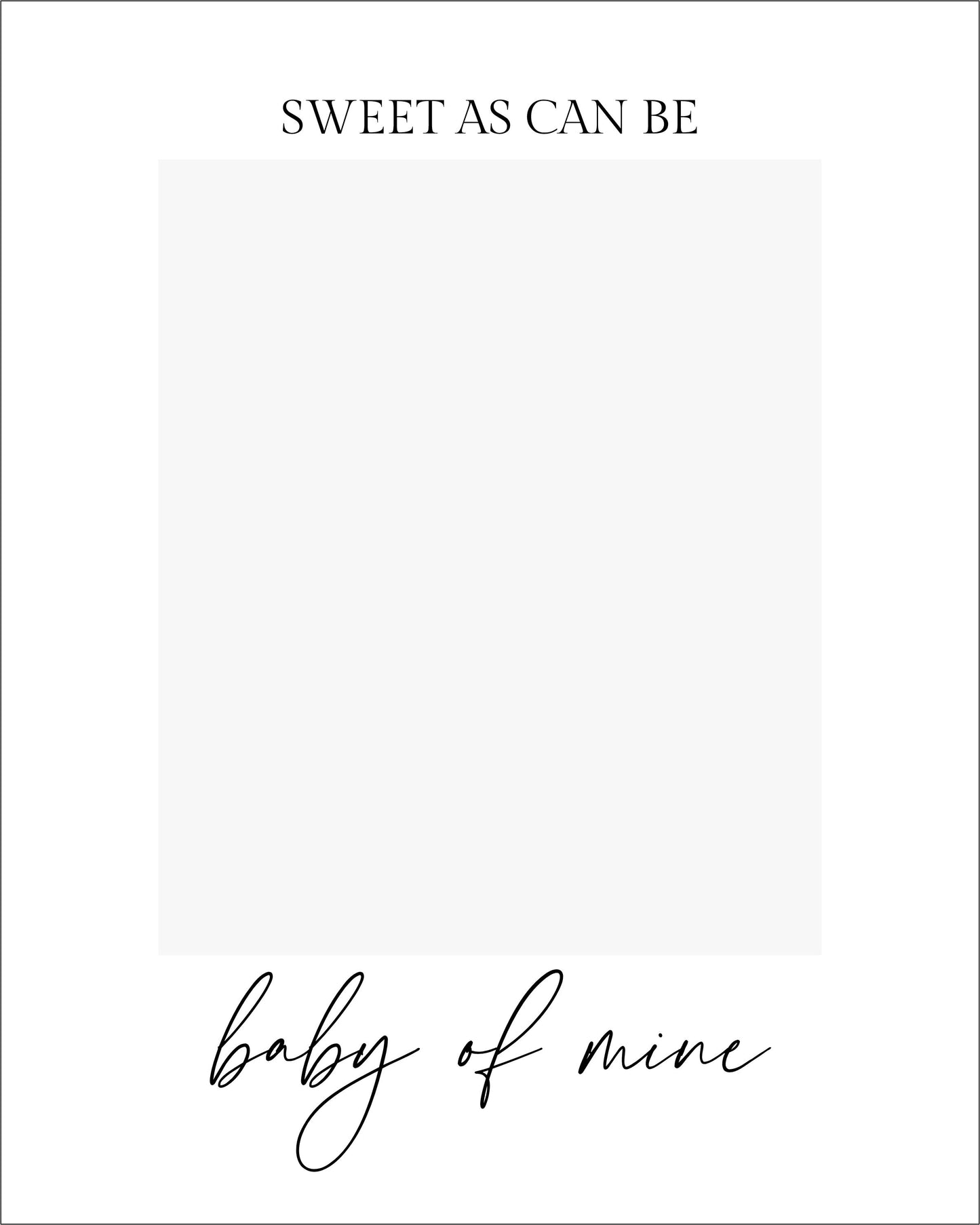 Baby Mine Photo Plaque