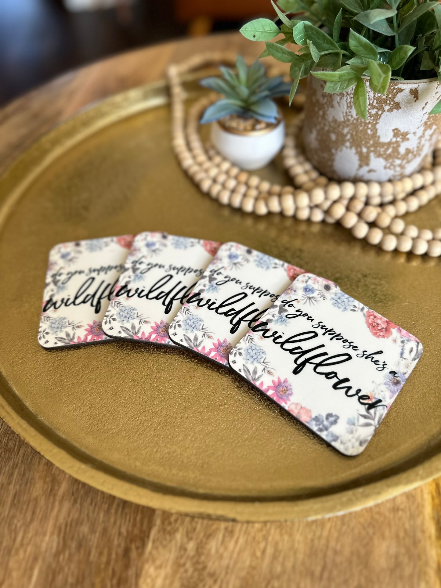 Wildflower Coaster Set