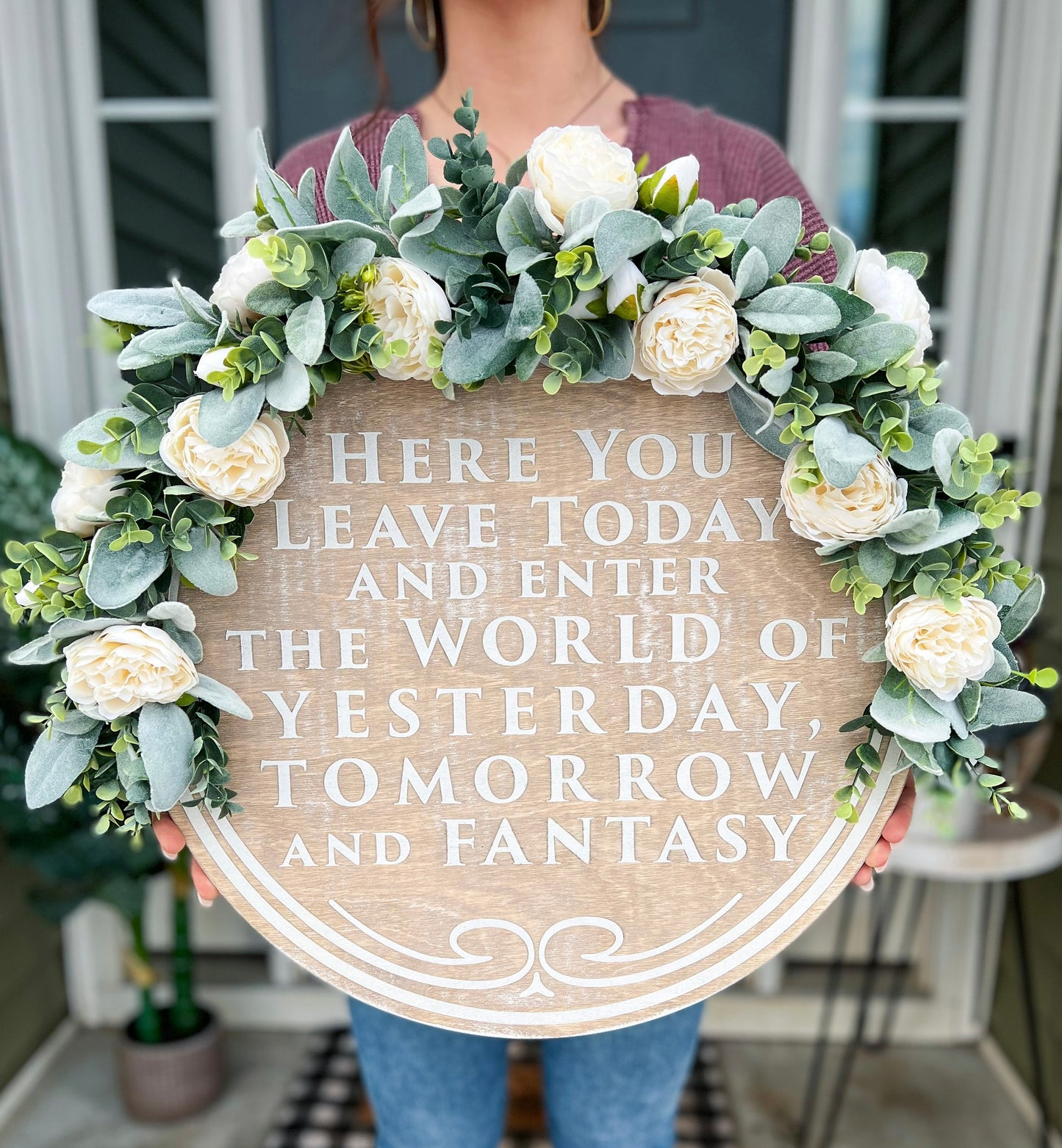 Yesterday, Tomorrow & Fantasy Door Hanger