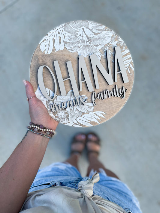 Ohana 10” Mini Sign - Discontinued