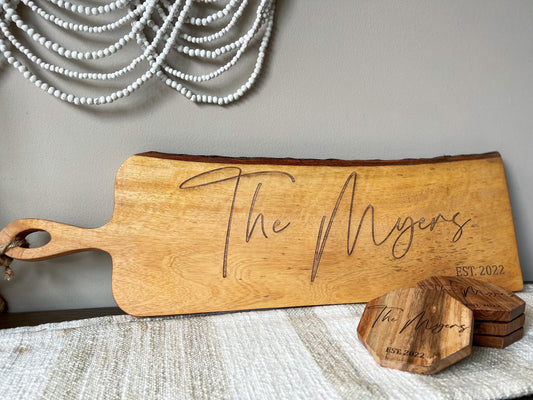 Live Edge Custom Cutting Board