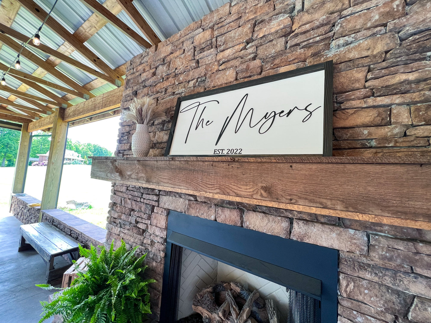 Custom 44x22" Family Sign