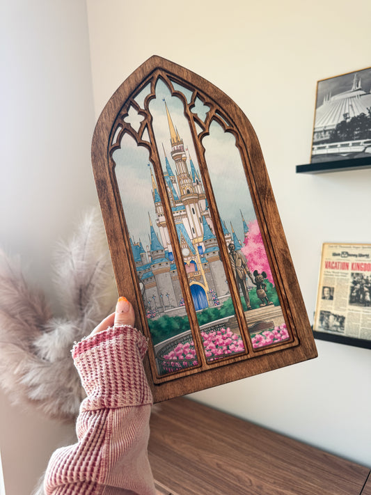 Most Magical Place - Cathedral Window Sign