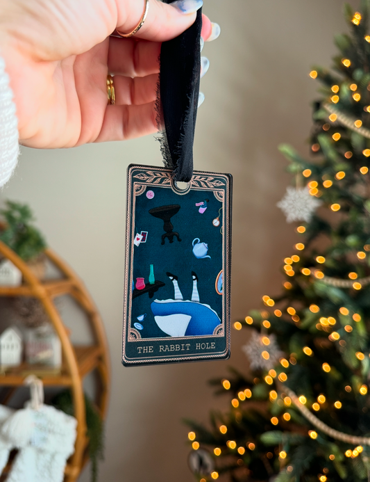 Rabbit Hole - Tarot Card Ornament