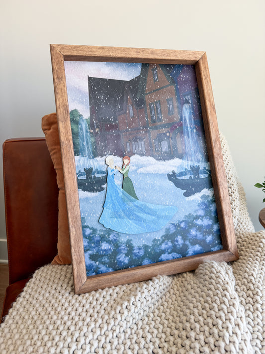 True Love Thaws A Frozen Heart Framed Sign