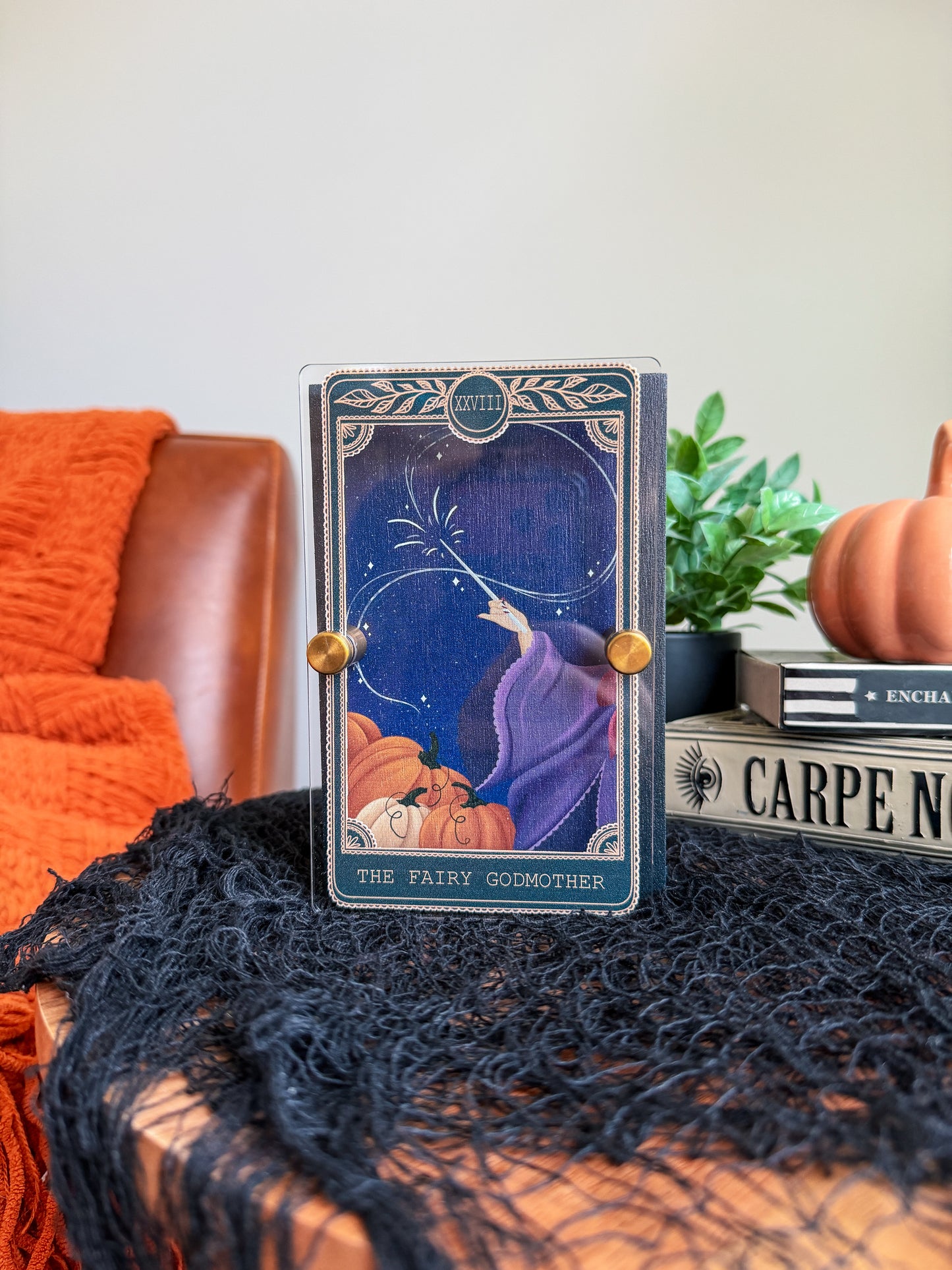 The Fairy Godmother - Tarot Card Mini Sign