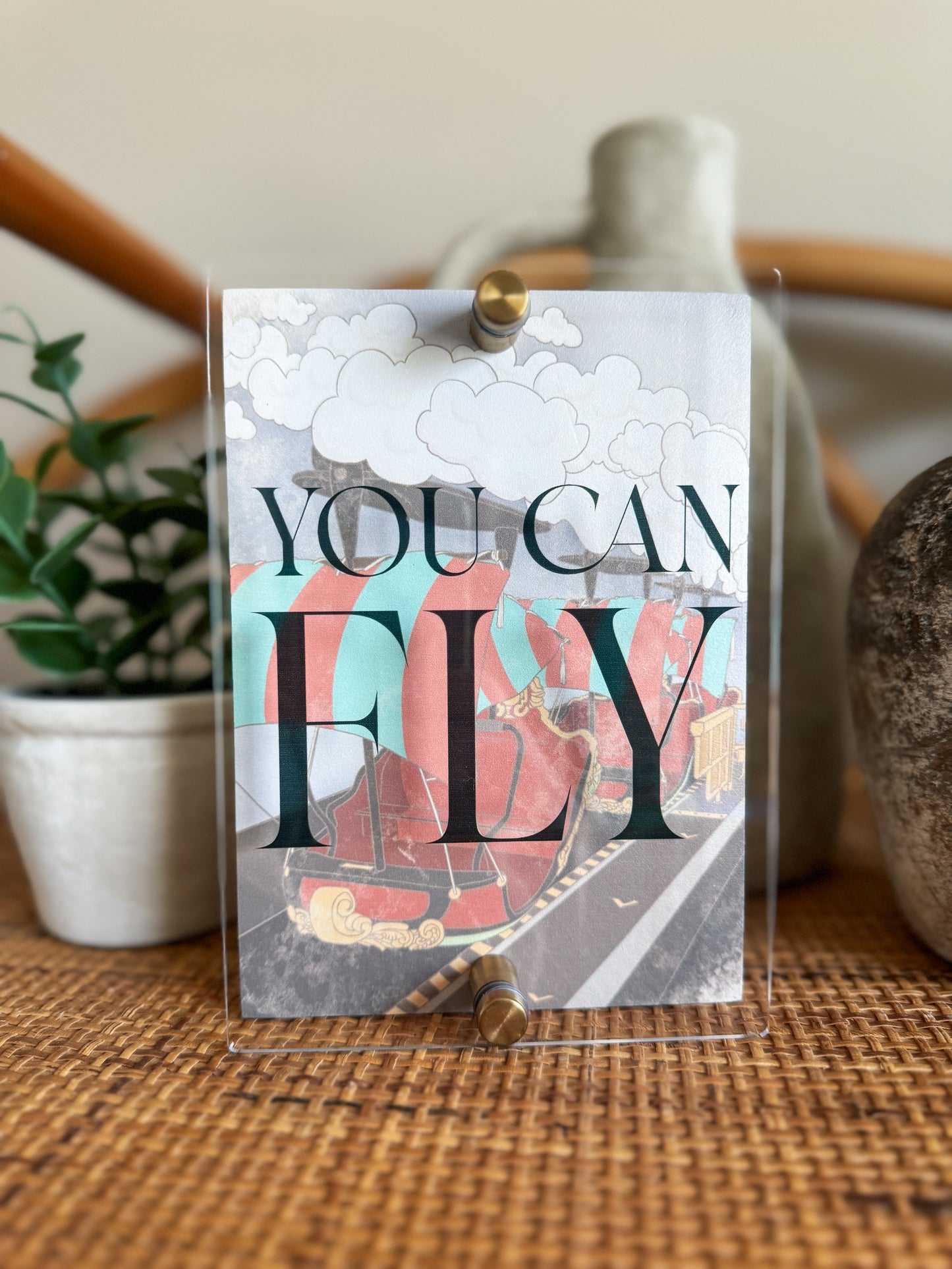 You Can Fly - Mini Block Sign