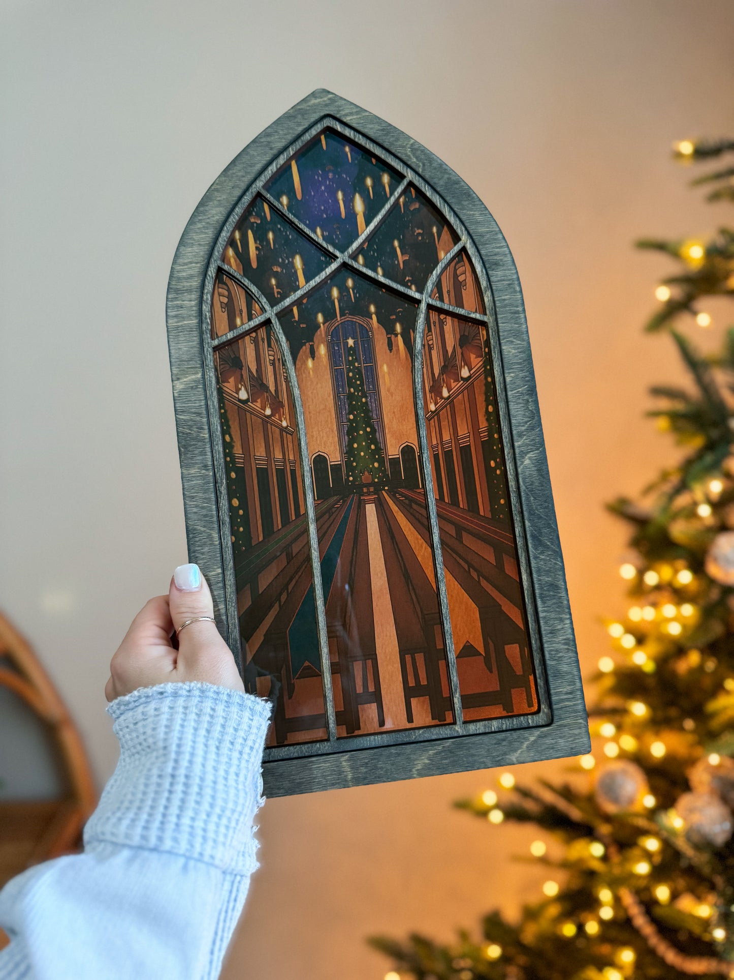 Deck The Great Hall - Cathedral Window Sign