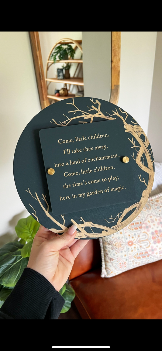 Come Little Children Mini Sign
