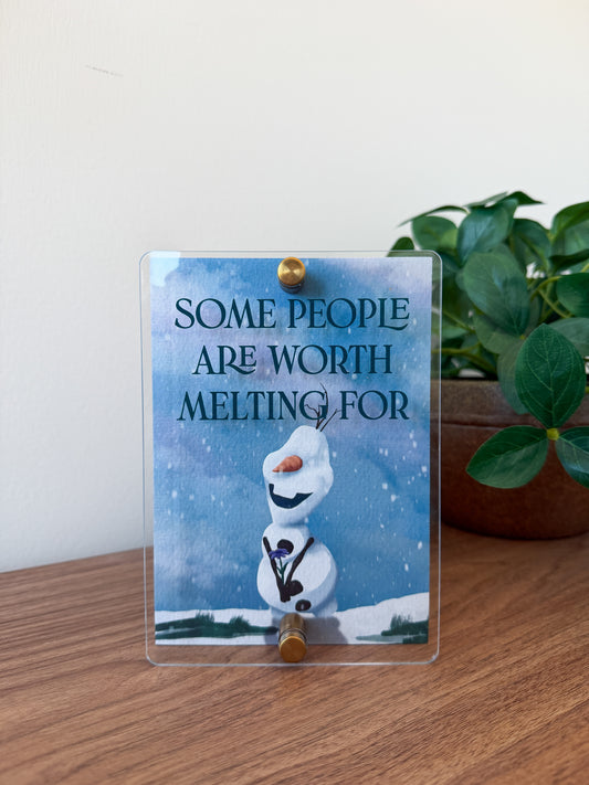 Melting For Mini Block Sign