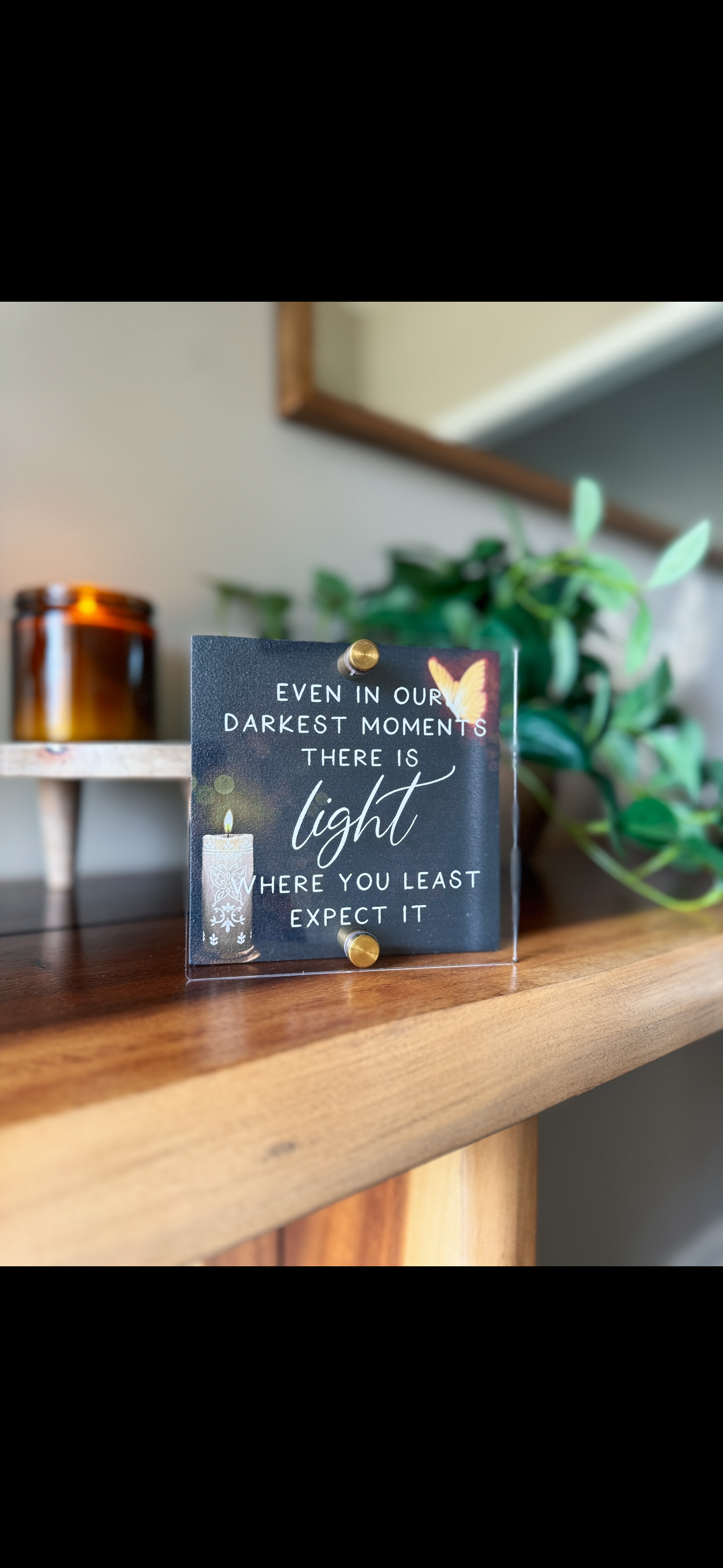 Light least expected Mini Block Sign