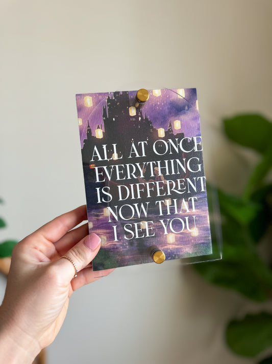 All At Once - Mini Block Sign